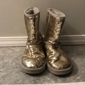 Sequin UGG boots.